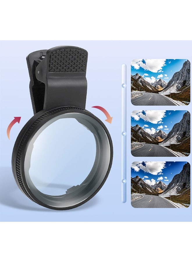 CPL Phone Camera Filter with Clip, Ultra Slim Multi-Coated Filtro Polarizador para Celular,Cramp-on Polarizer Lens for iPhone,Android Smartphones (52mm,Black) - Image 3